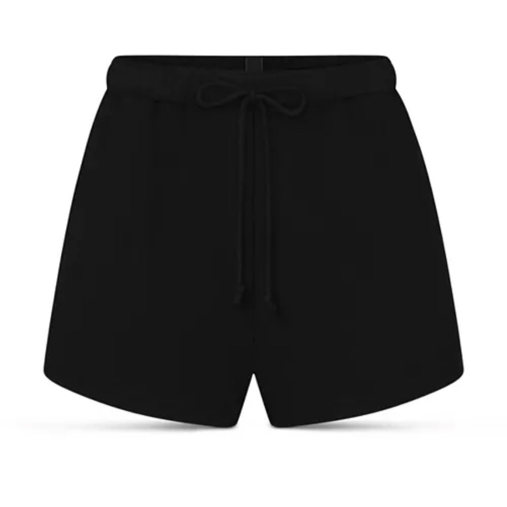 SKIMS Cotton Fleece Classic Short ONYX Large